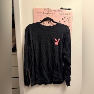 Pink and Black Playboy Women’s Long Sleeve
